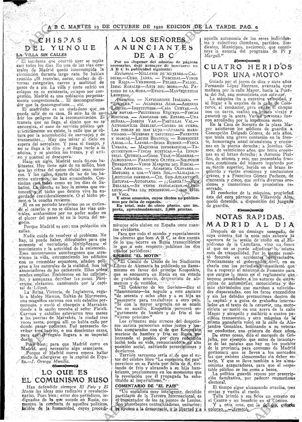 ABC MADRID 19-10-1920 página 9