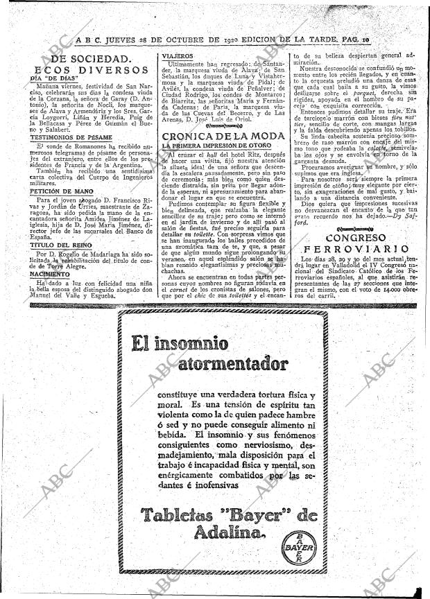 ABC MADRID 28-10-1920 página 10