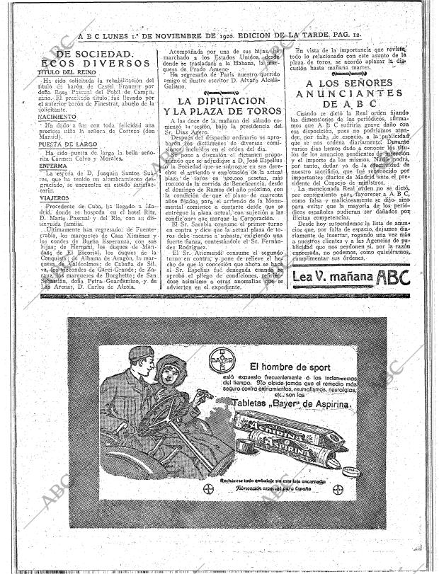 ABC MADRID 01-11-1920 página 12