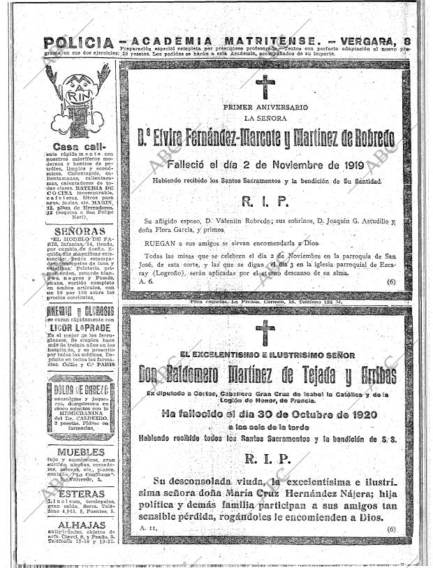 ABC MADRID 01-11-1920 página 26