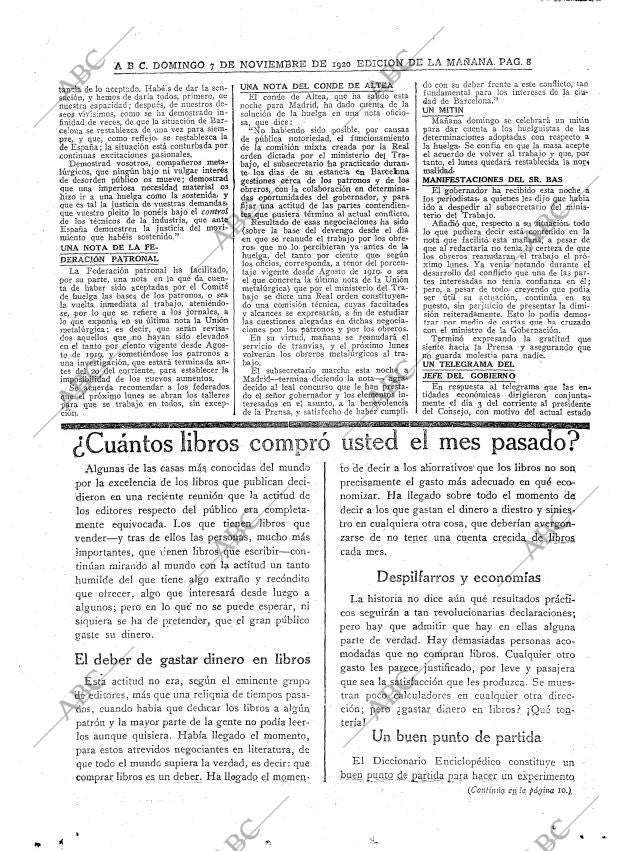 ABC MADRID 07-11-1920 página 8