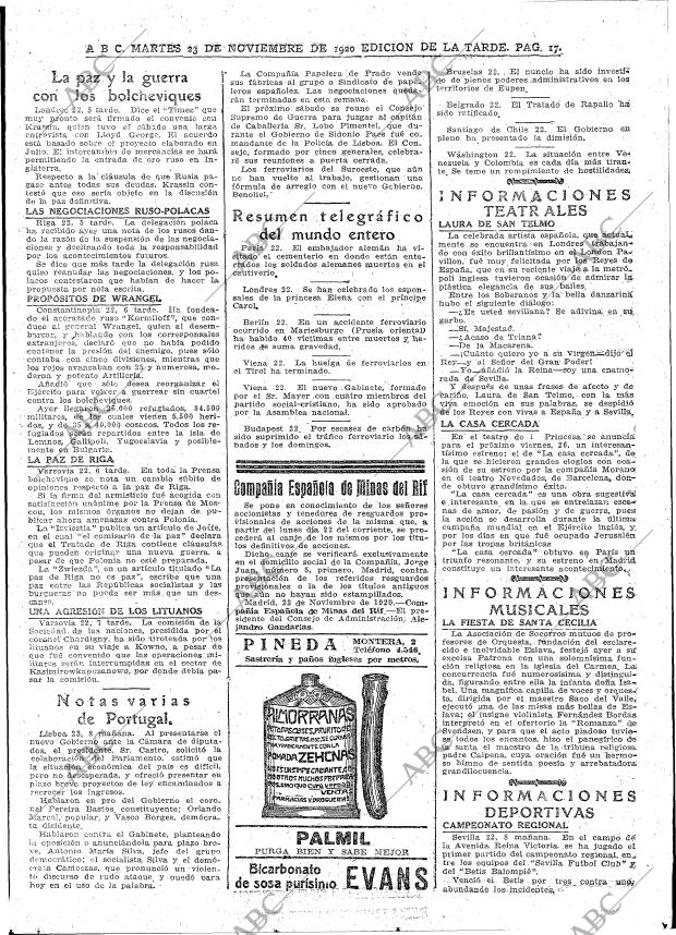 ABC MADRID 23-11-1920 página 17