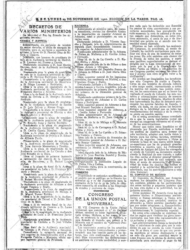 ABC MADRID 29-11-1920 página 16