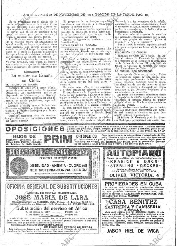 ABC MADRID 29-11-1920 página 21