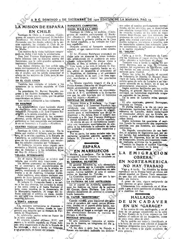 ABC MADRID 05-12-1920 página 14