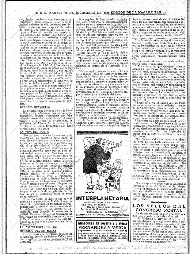 ABC MADRID 14-12-1920 página 10