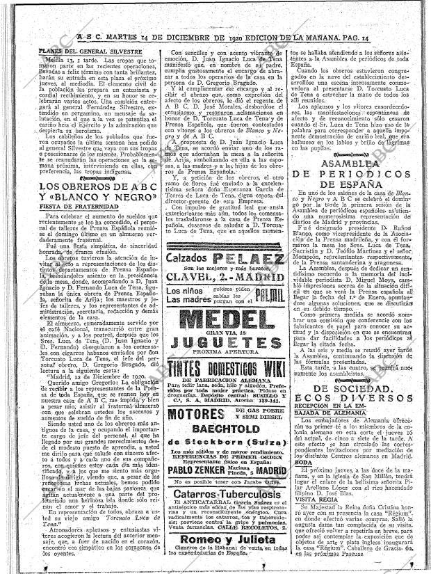 ABC MADRID 14-12-1920 página 14