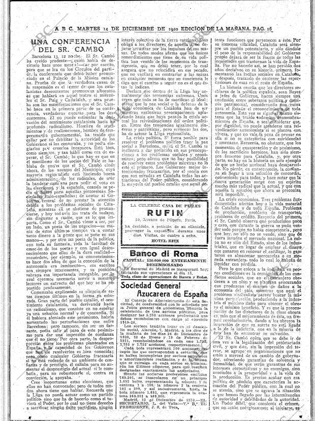 ABC MADRID 14-12-1920 página 16
