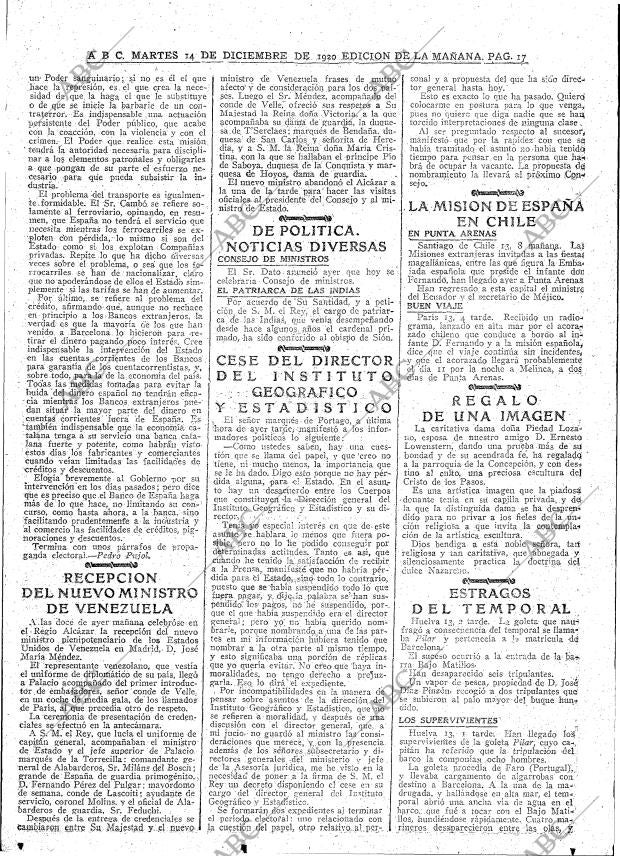ABC MADRID 14-12-1920 página 17
