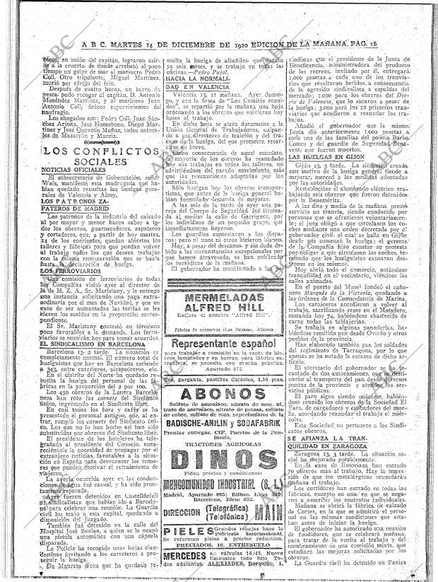 ABC MADRID 14-12-1920 página 18