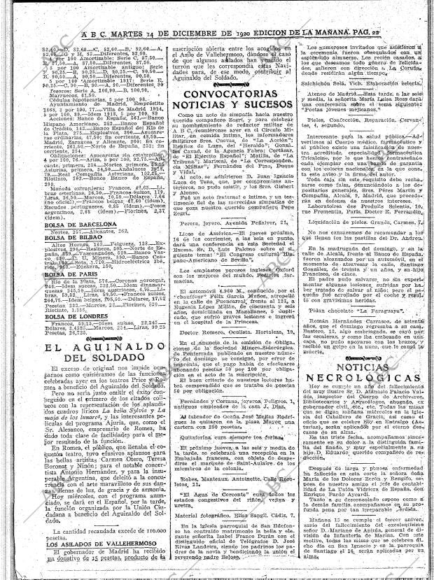 ABC MADRID 14-12-1920 página 22