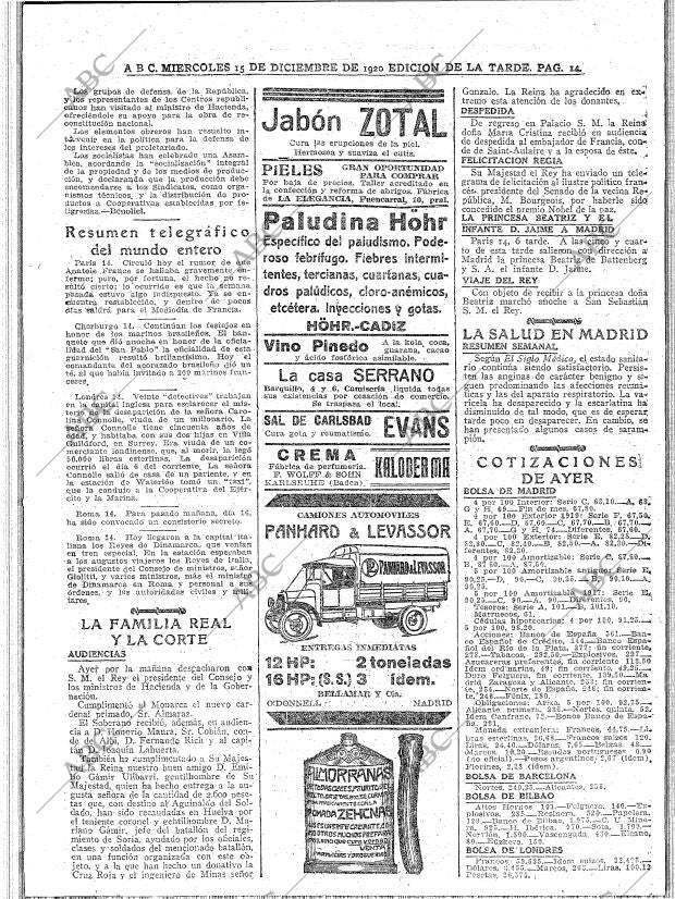 ABC MADRID 15-12-1920 página 14