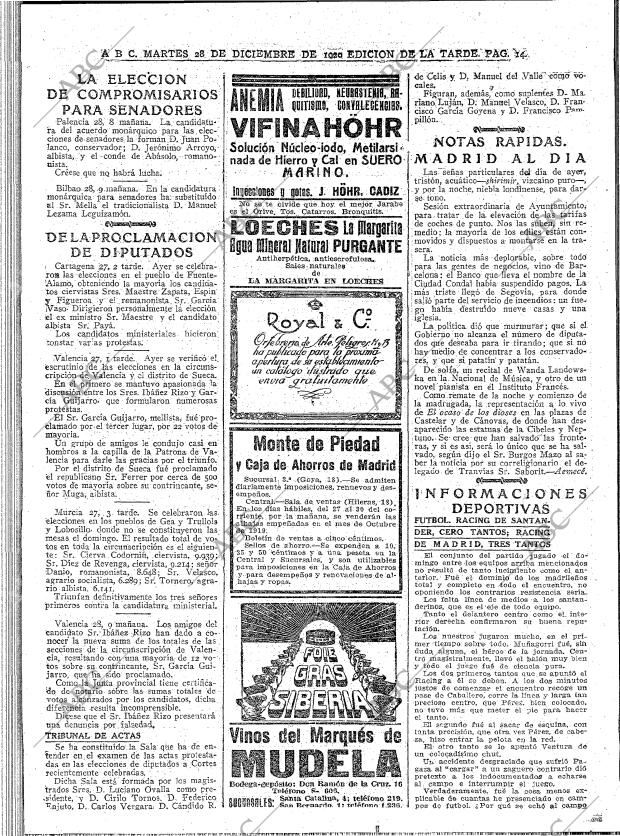 ABC MADRID 28-12-1920 página 14