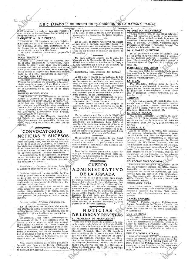 ABC MADRID 01-01-1921 página 24
