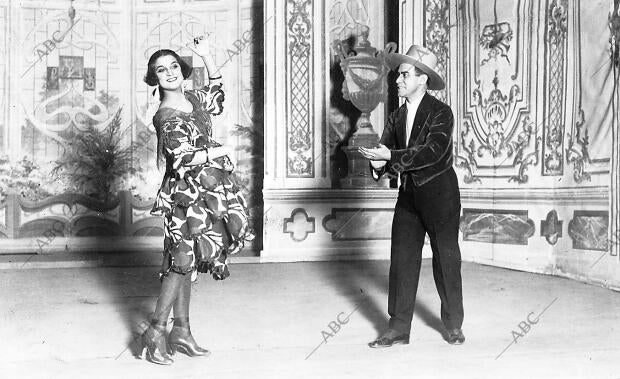 Una escena de la Humorada Comico-Lirica, de Torres del Alamo y Asenjo, Musica...