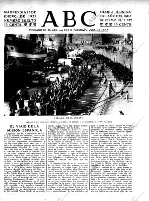 ABC MADRID 13-01-1921 página 1