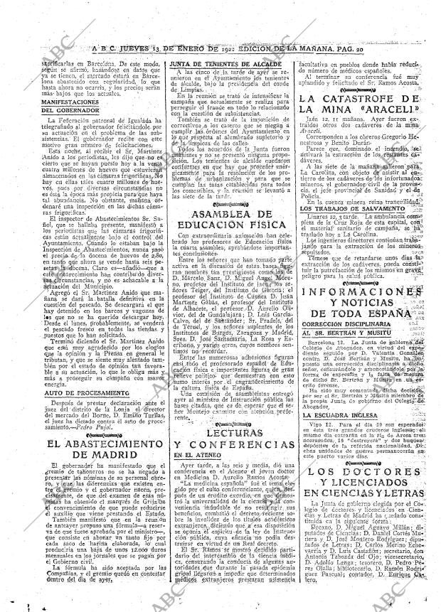 ABC MADRID 13-01-1921 página 20