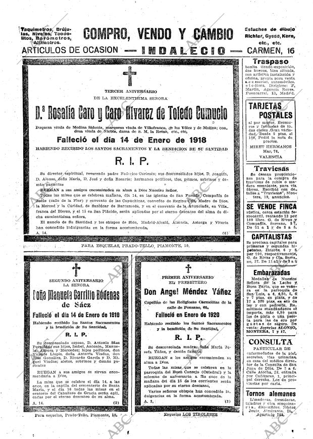 ABC MADRID 13-01-1921 página 27