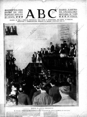 ABC MADRID 14-01-1921 página 1