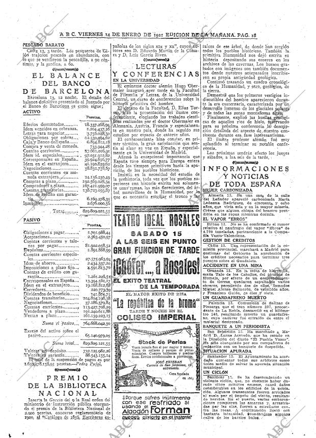 ABC MADRID 14-01-1921 página 18