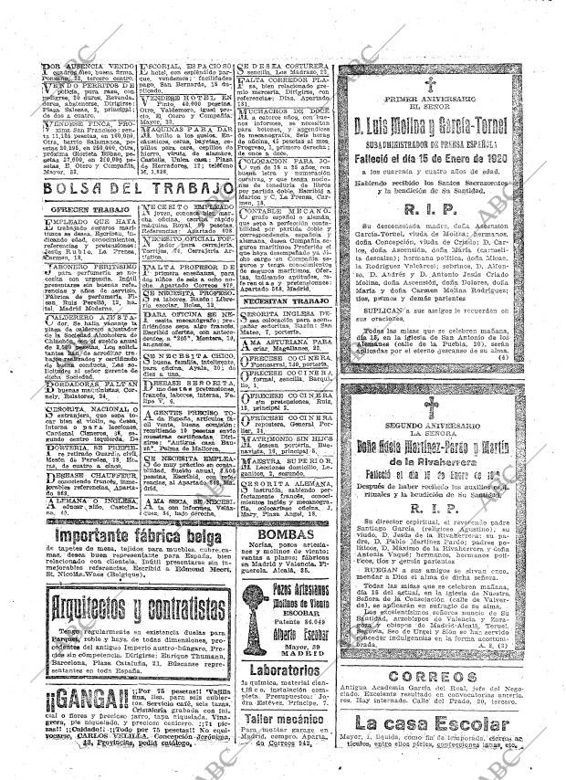 ABC MADRID 14-01-1921 página 28