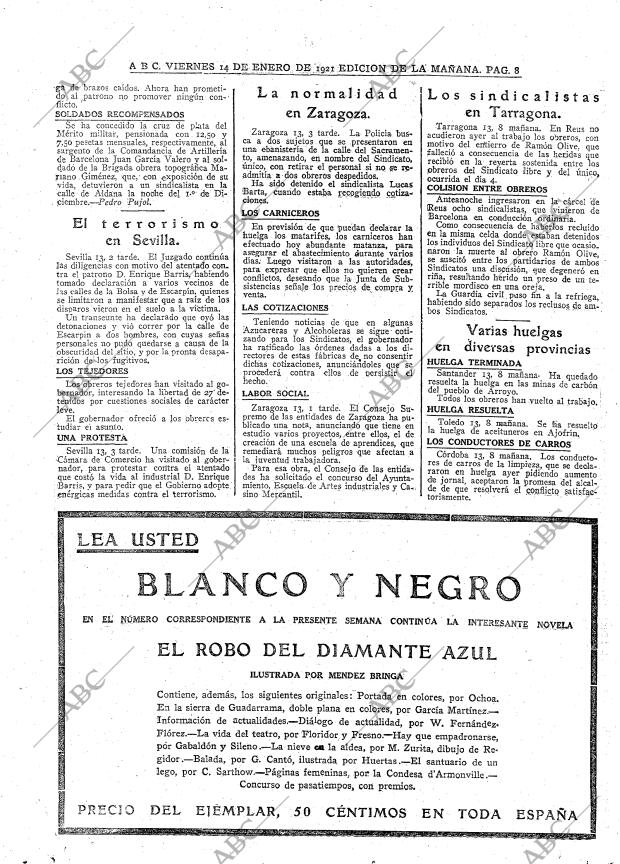 ABC MADRID 14-01-1921 página 8