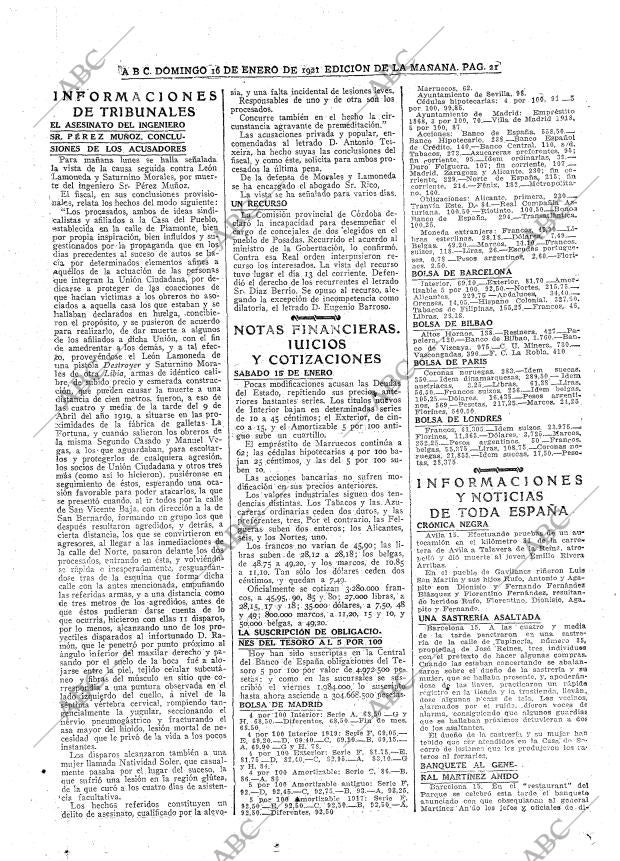 ABC MADRID 16-01-1921 página 21