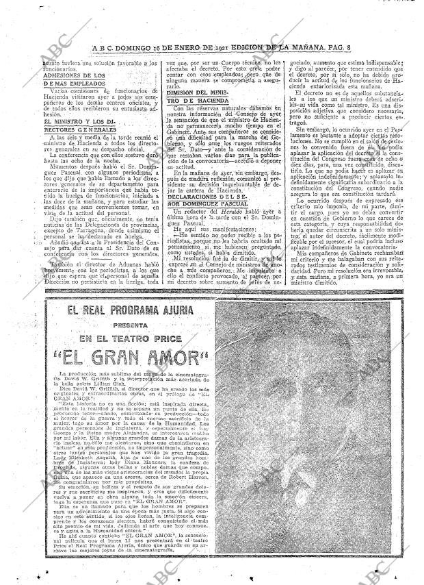 ABC MADRID 16-01-1921 página 8