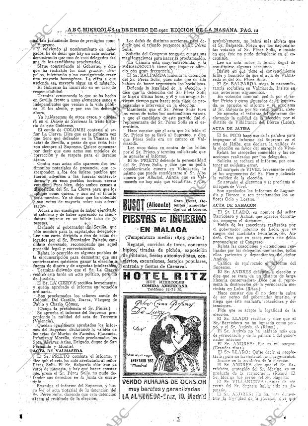 ABC MADRID 19-01-1921 página 12