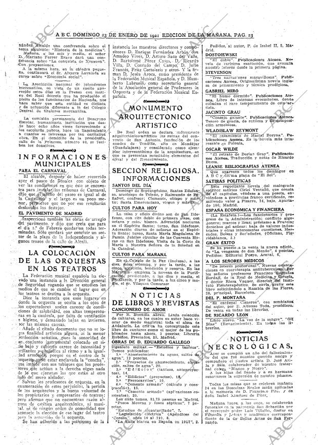 ABC MADRID 23-01-1921 página 23