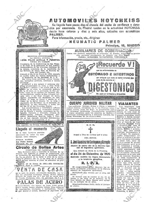 ABC MADRID 23-01-1921 página 27