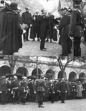 El Alcalde (1), Imponiendo la medalla de oro de la ciudad A la bandera de la...