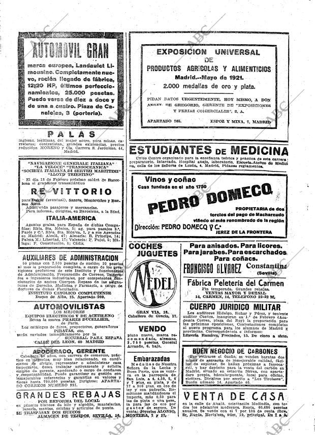 ABC MADRID 29-01-1921 página 26