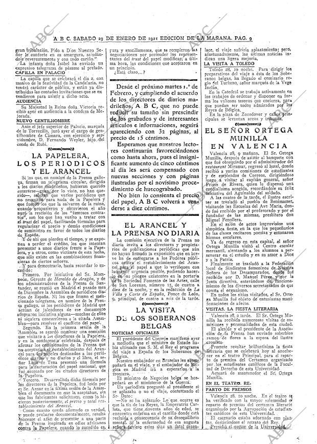 ABC MADRID 29-01-1921 página 9