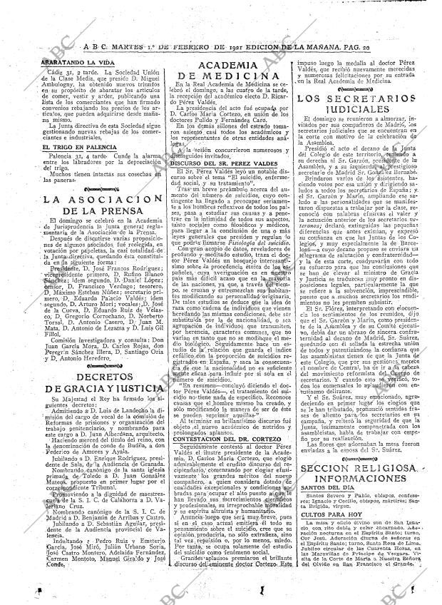 ABC MADRID 01-02-1921 página 20