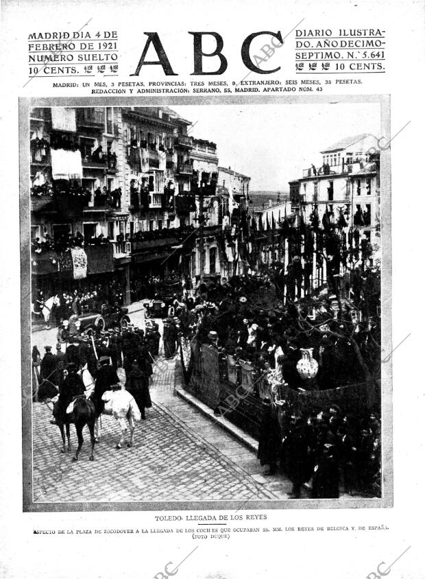 ABC MADRID 04-02-1921 página 1