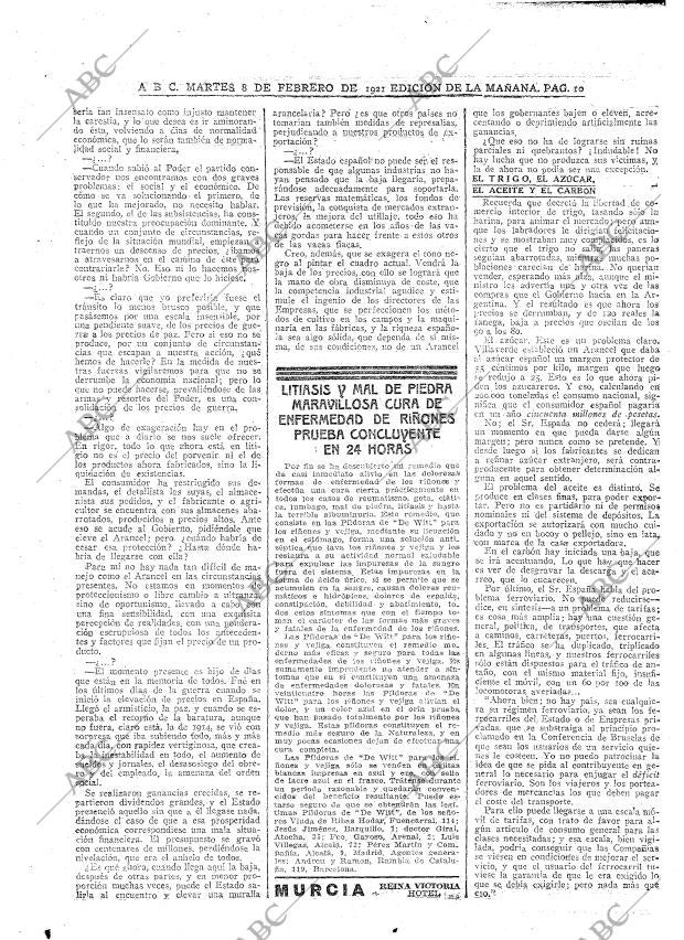 ABC MADRID 08-02-1921 página 10