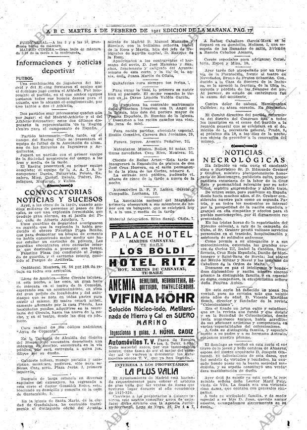 ABC MADRID 08-02-1921 página 17