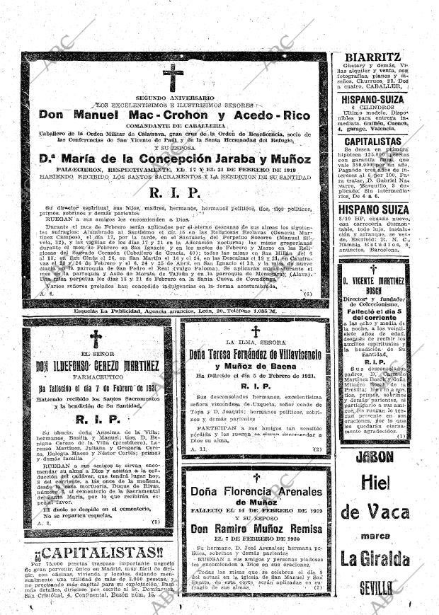 ABC MADRID 08-02-1921 página 23