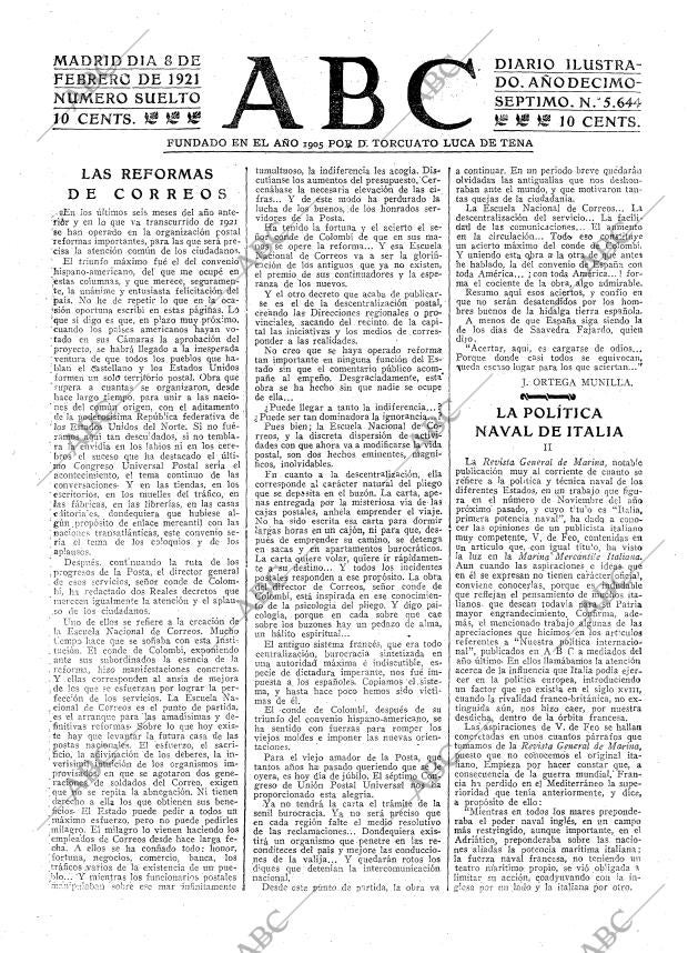 ABC MADRID 08-02-1921 página 3