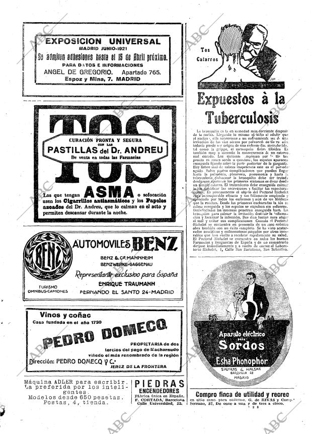 ABC MADRID 12-02-1921 página 27