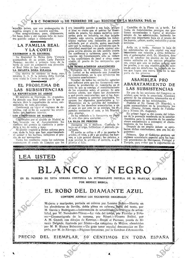 ABC MADRID 13-02-1921 página 10