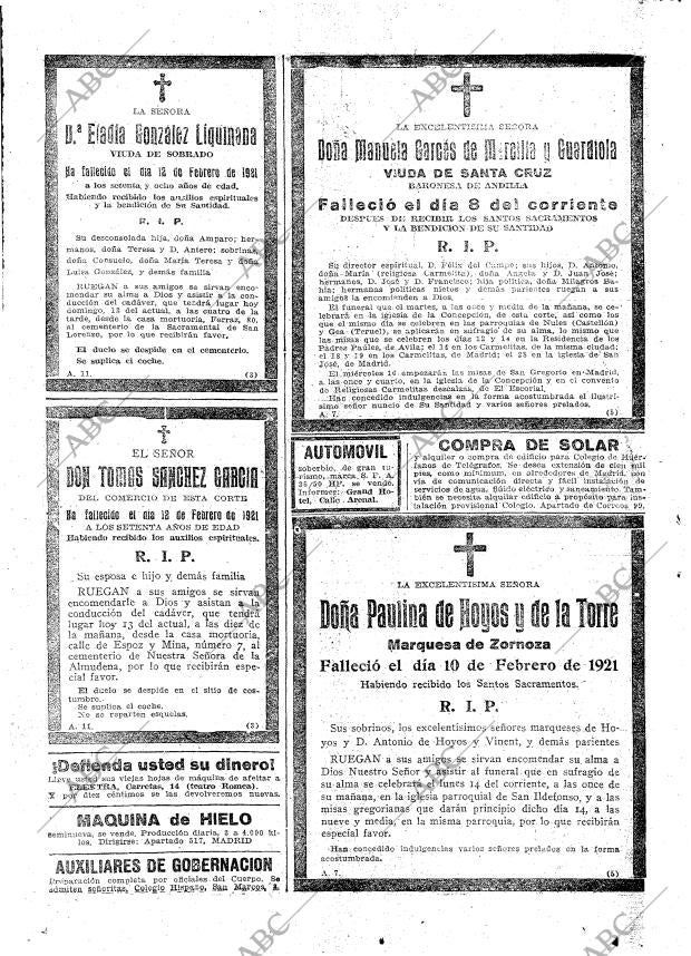 ABC MADRID 13-02-1921 página 24