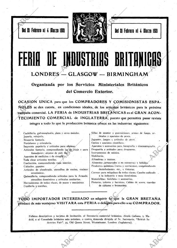 ABC MADRID 13-02-1921 página 27