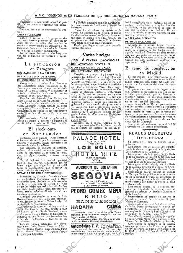 ABC MADRID 13-02-1921 página 6