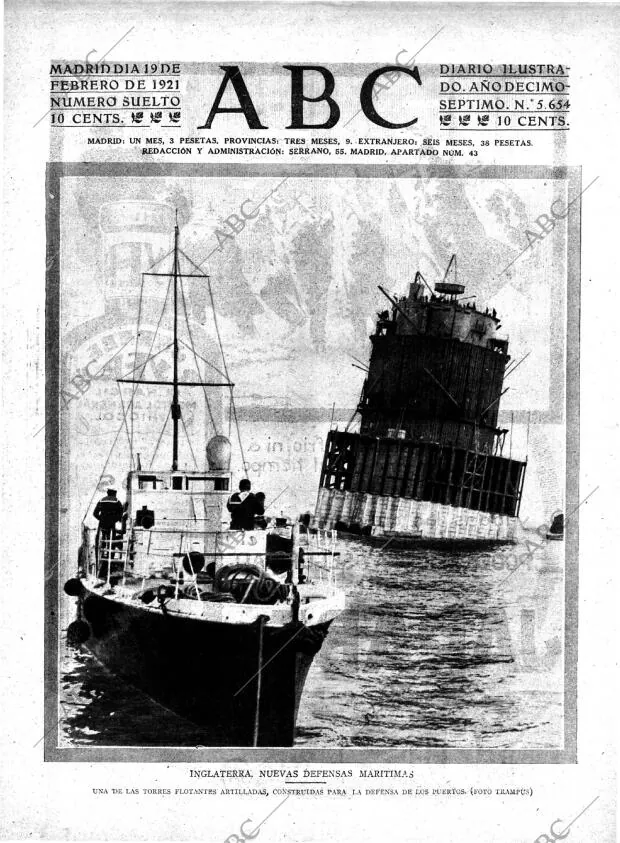 ABC MADRID 19-02-1921 página 1