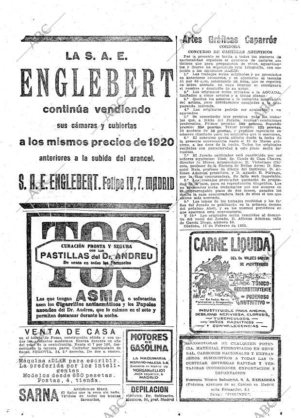 ABC MADRID 19-02-1921 página 26