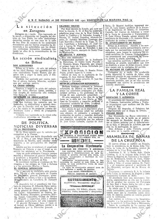 ABC MADRID 26-02-1921 página 38
