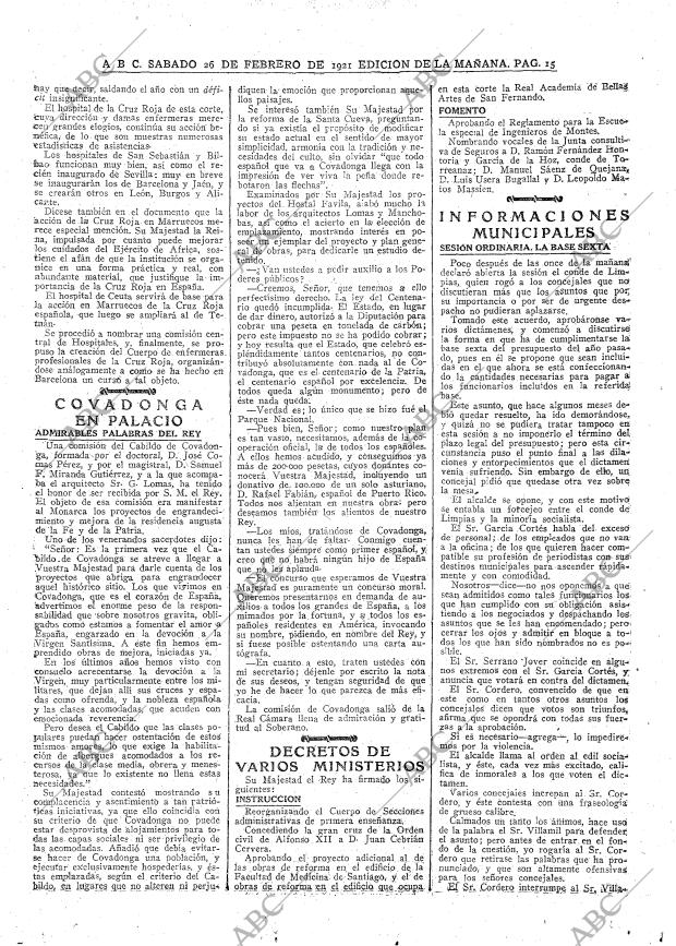 ABC MADRID 26-02-1921 página 39