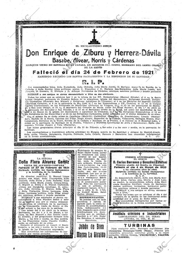 ABC MADRID 03-03-1921 página 28